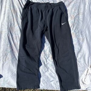 Nike Navy Sweatpants with White Logo